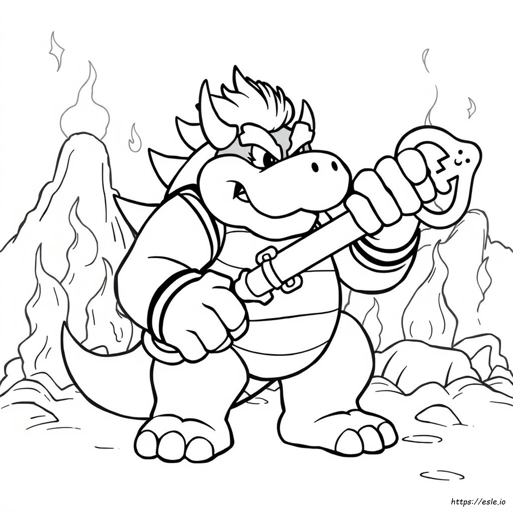 Bowser Colouring In