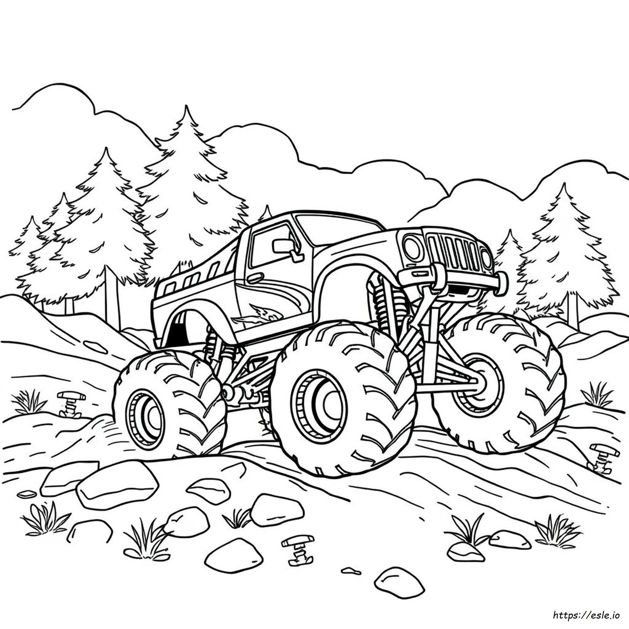 Kolorowanki Dla Monster Trucków