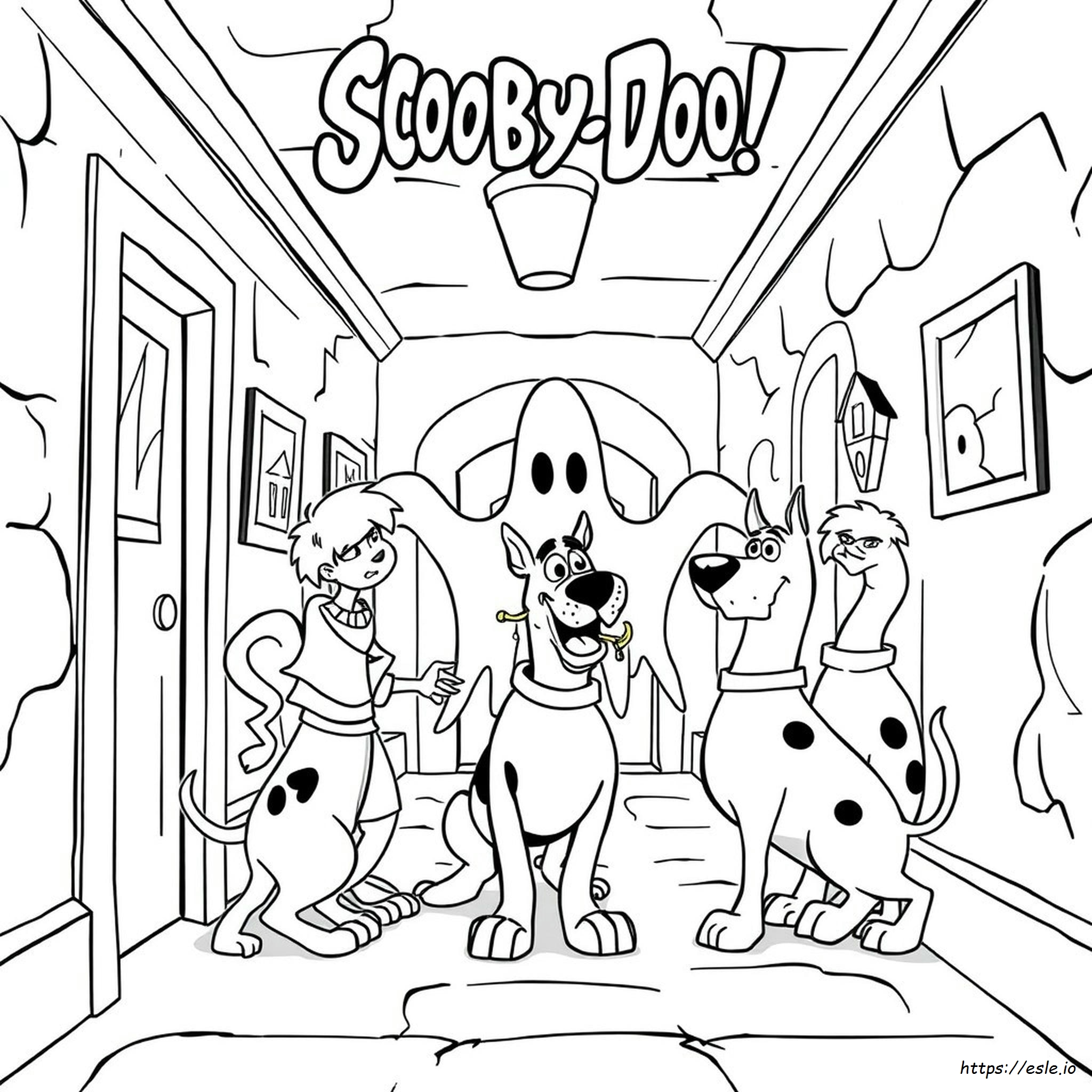 Halaman Mewarnai Penjahat Scooby Doo Yang Dapat Dicetak