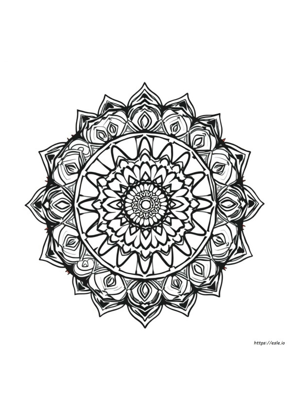Yetişkin Mandala Boyama Sayfaları
