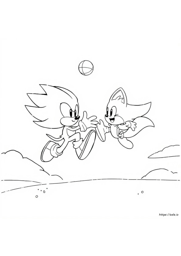 Kolorowanki Do Druku Sonic I Tails