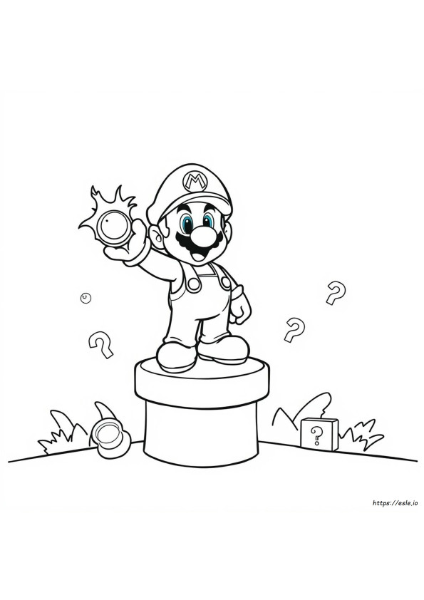 Colouring Mario