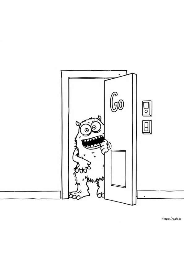 Go Away Big Green Monster Coloring Page