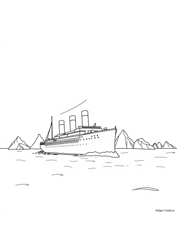 Titanic Da Colorare Gratis