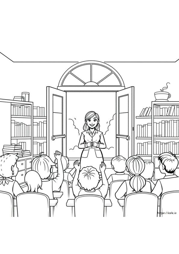Free Printable Best Teacher Coloring Pages