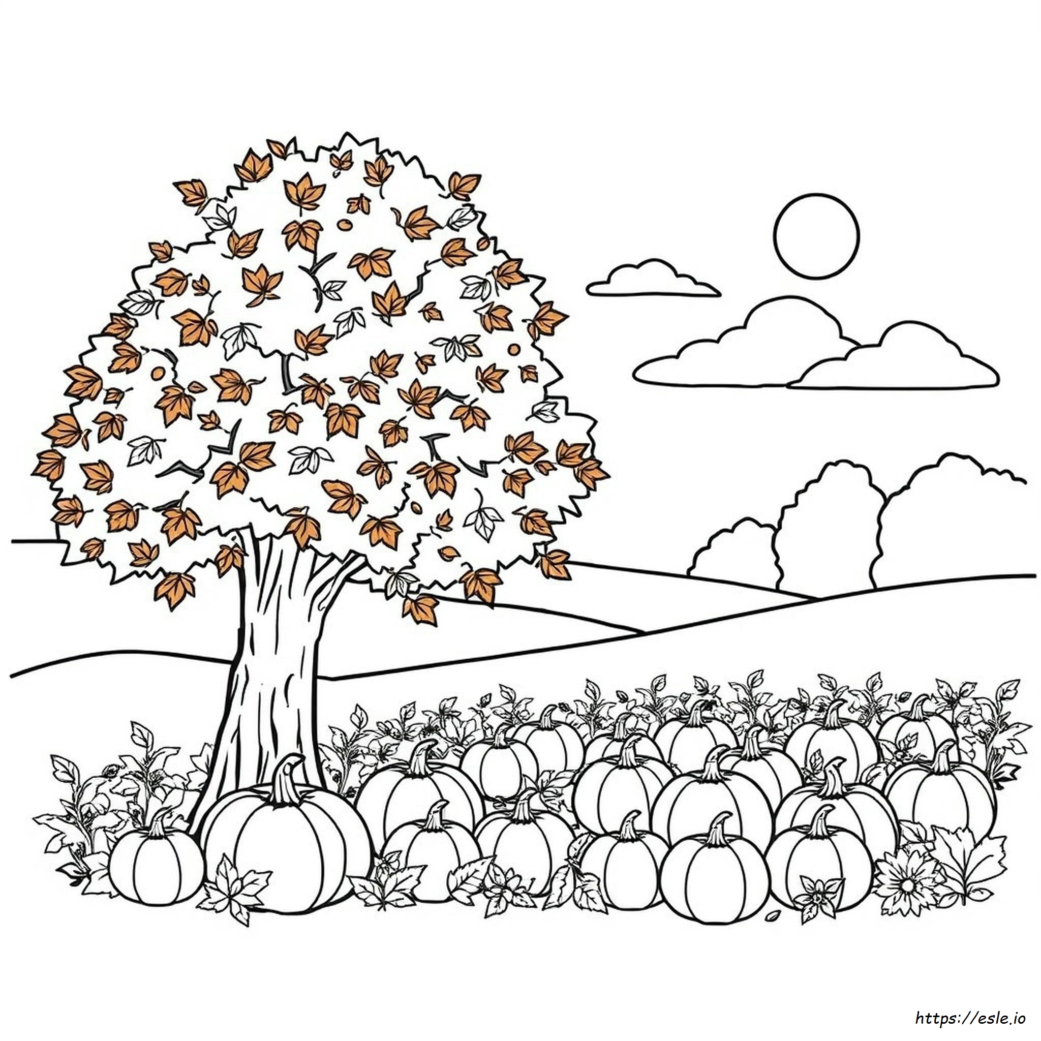 Happy Fall Coloring Pages