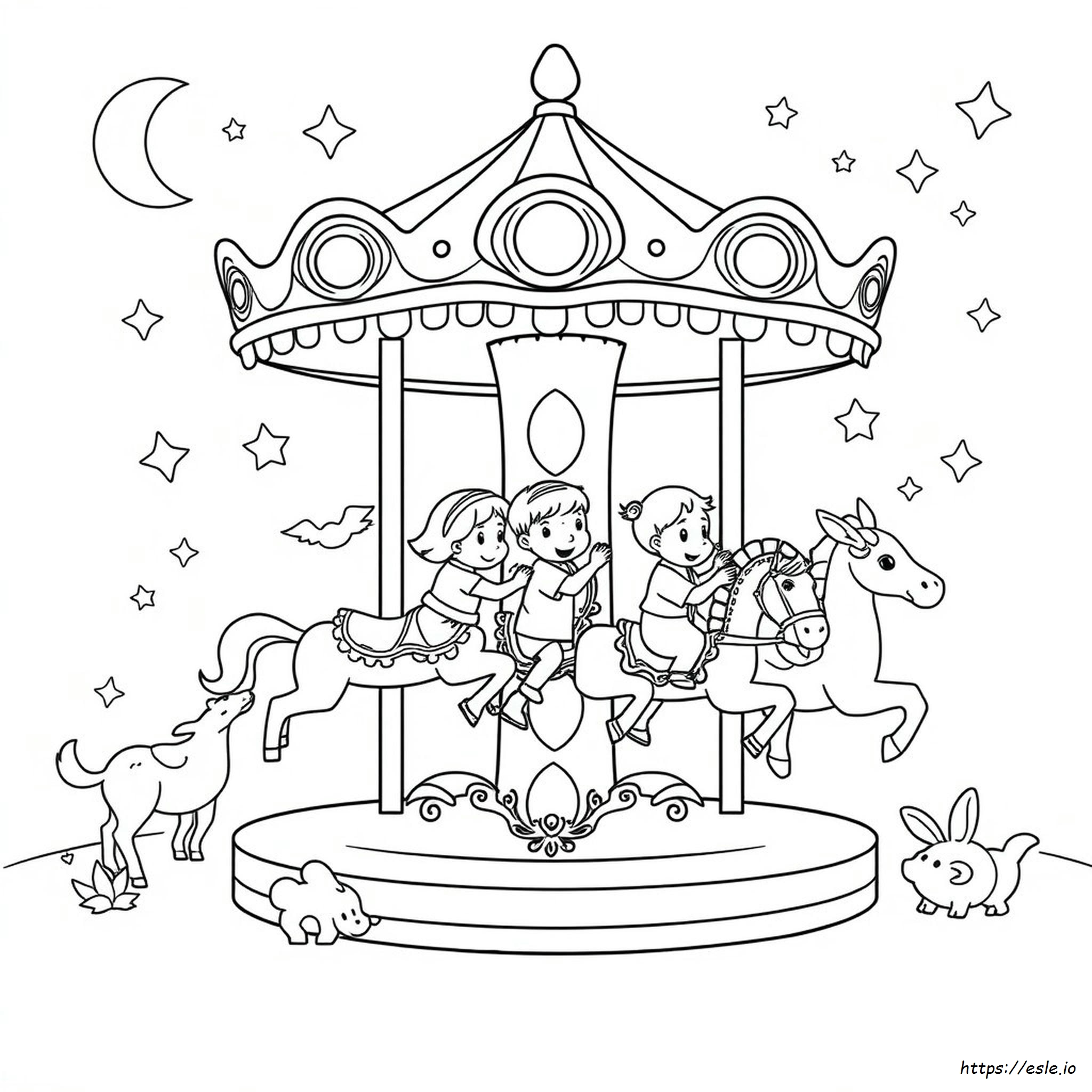 Carousel Coloring Pages To Print