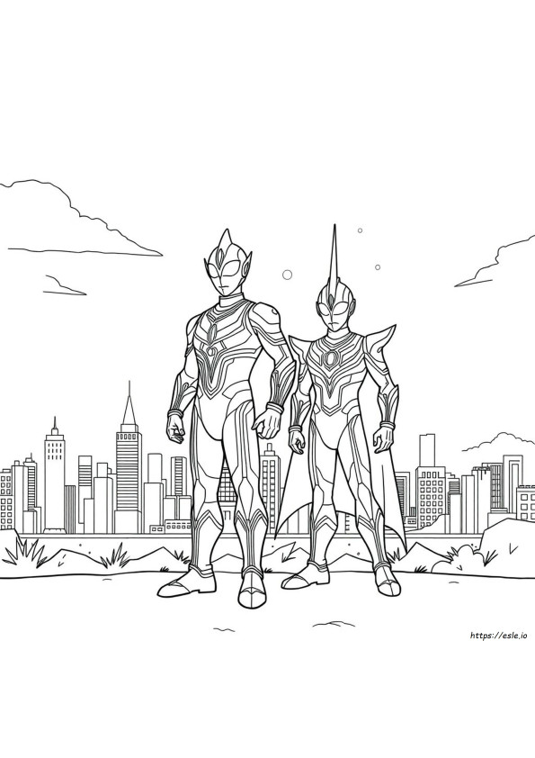 Ultraman Blazar Coloring Pages