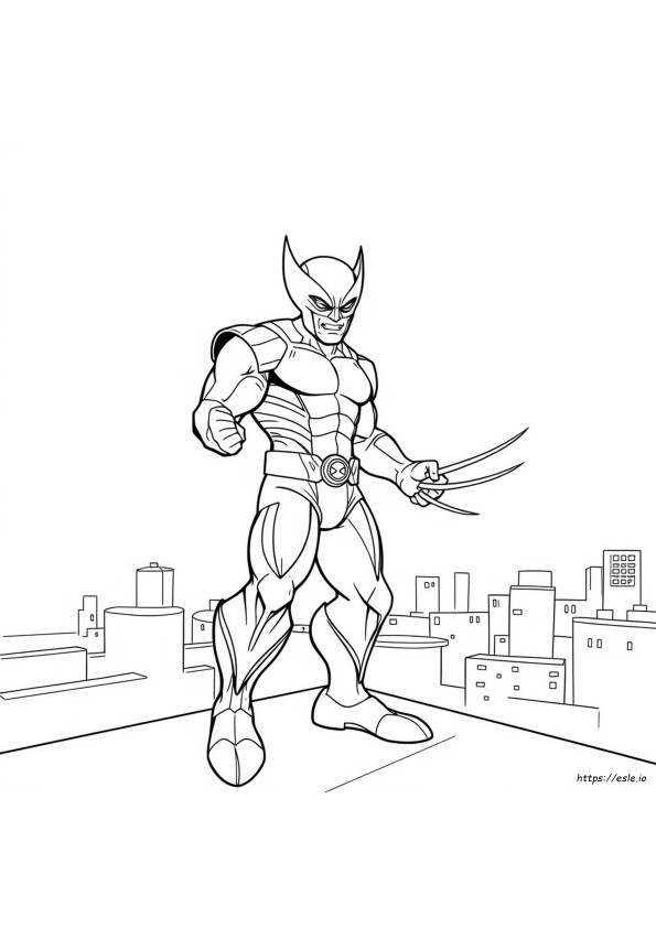 Superhero Wolverine Coloring Pages