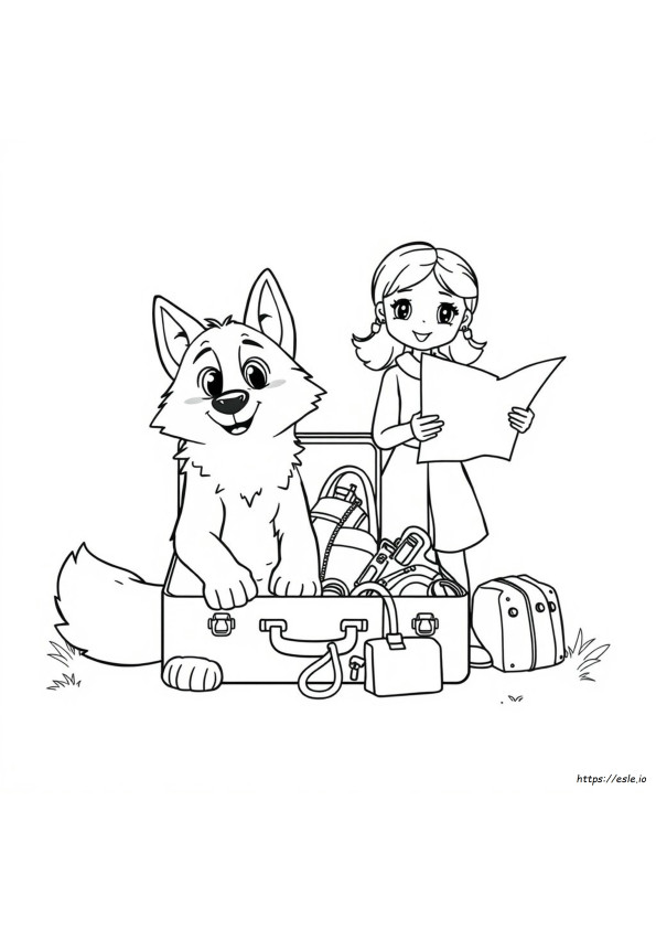 Wolfoo And Lucy Coloring Pages