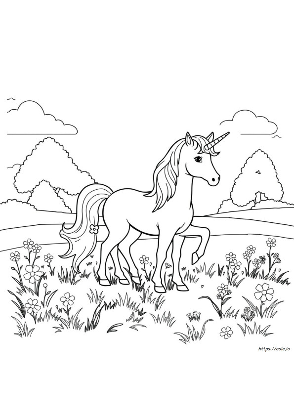 Coloring Book Unicorn Pictures