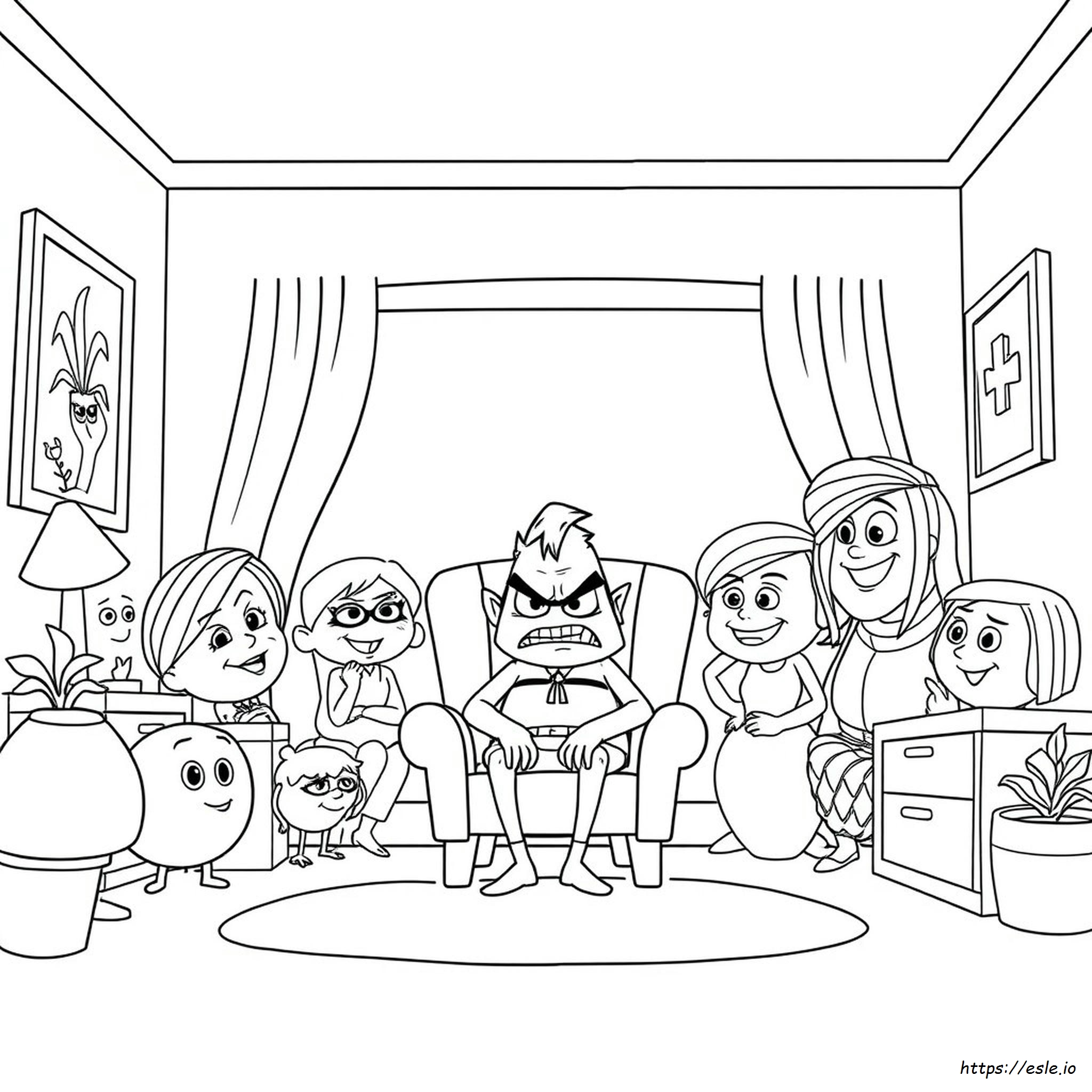 Inside Out Colouring In Pages
