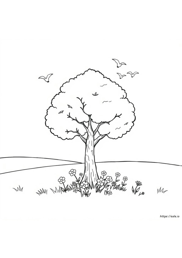 Tree To Color