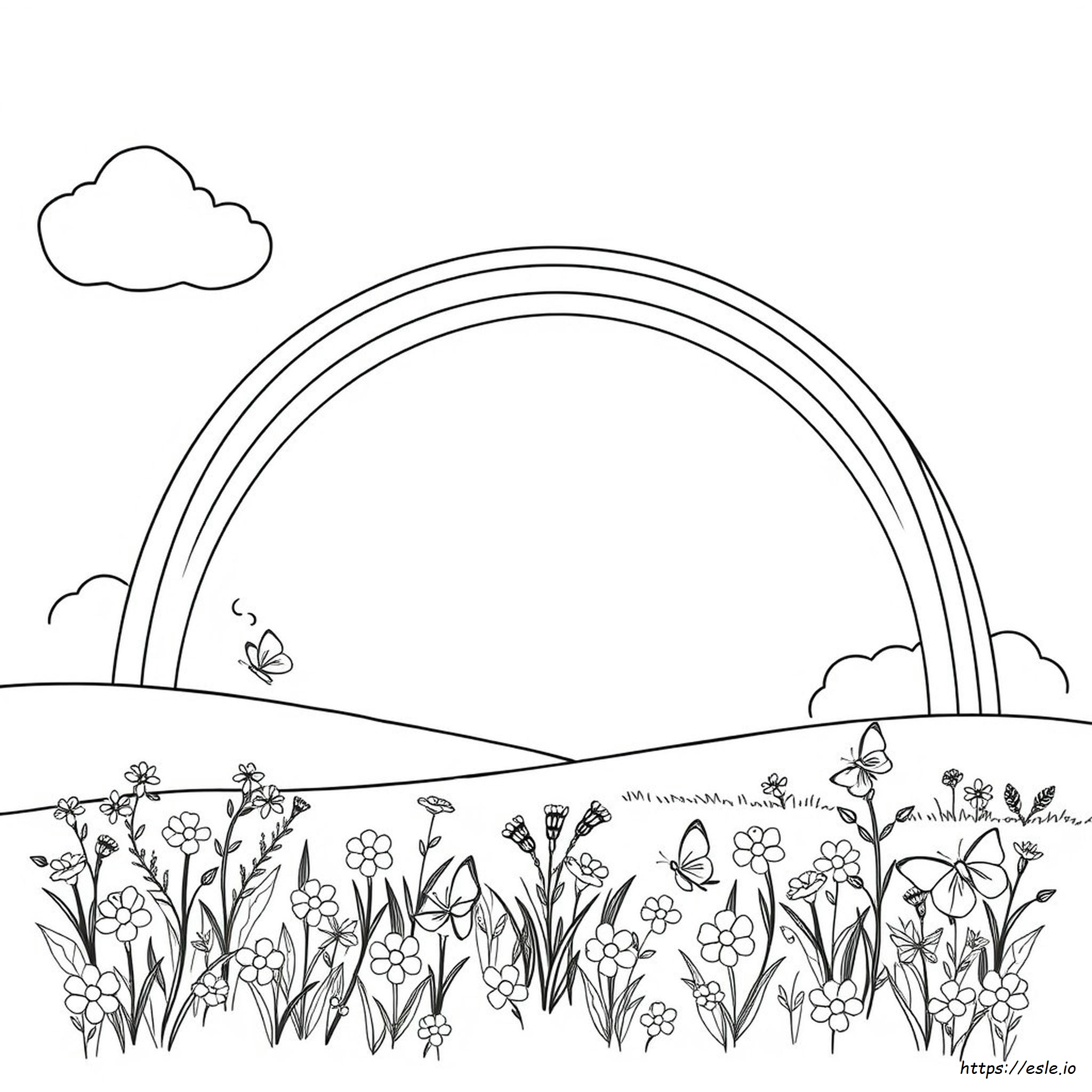 Coloriage Arc-En-Ciel Gratuit À Imprimer Pour Adultes