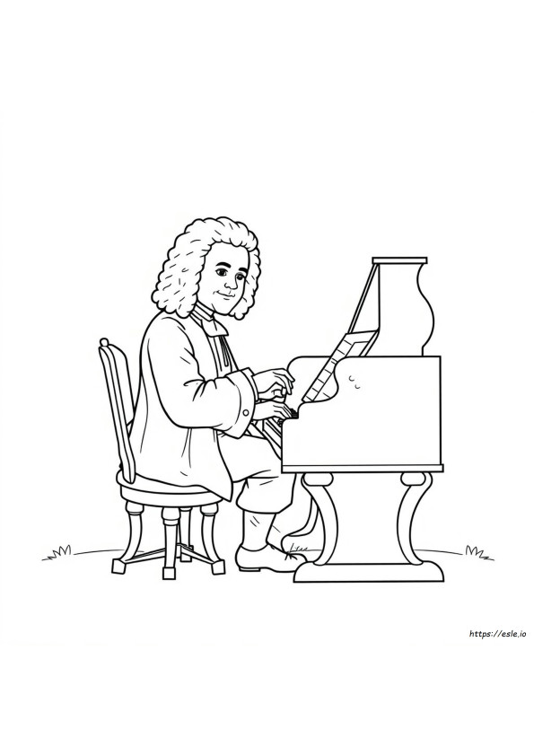 Bach Coloring Page