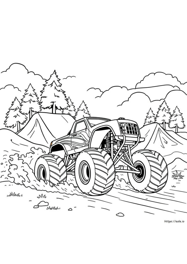 Free Printable Coloring Pages Of Monster Trucks