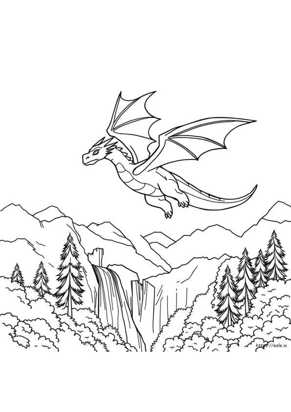 Drago Da Colorare Per Adulti