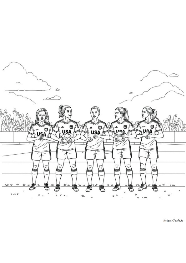 Uswnt Coloring Pages