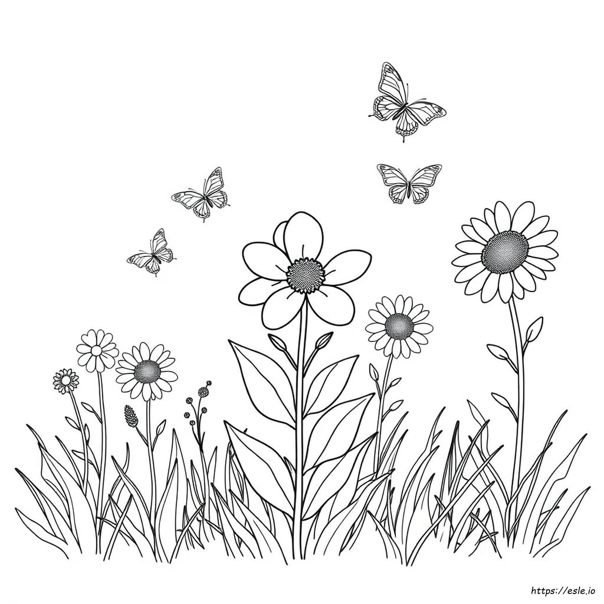 Flower Art Coloring Pages