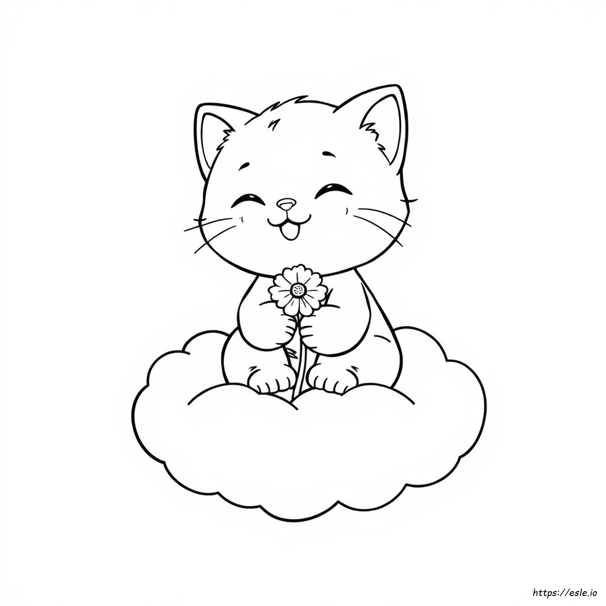Printable Cute Kittens Cute Kawaii Cat Coloring Pages