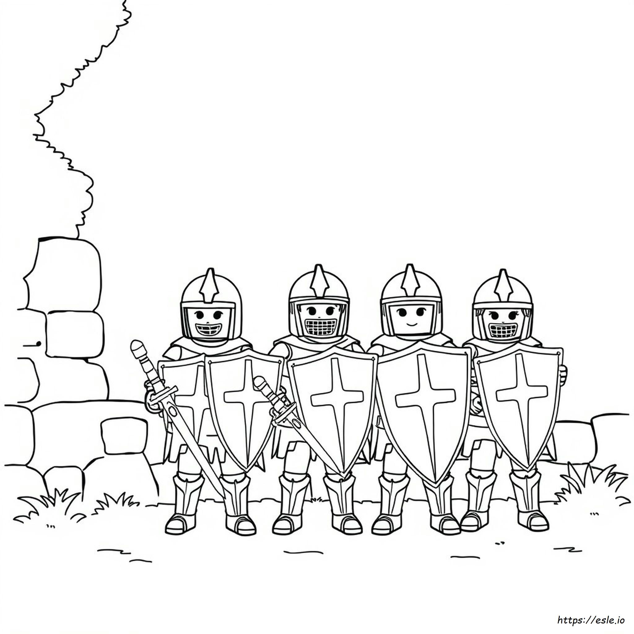 Playmobil Knights Coloring Pages