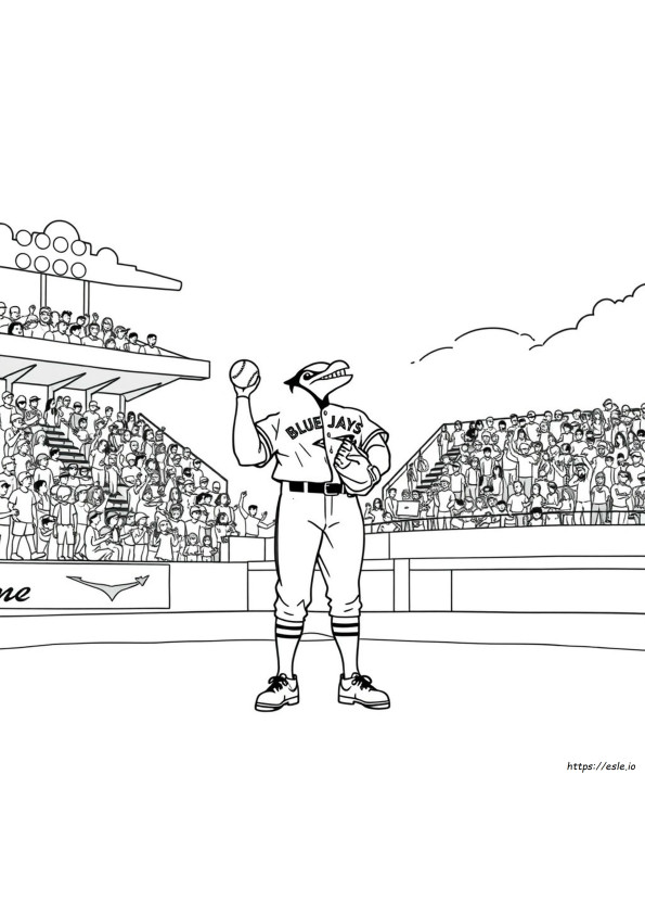 Toronto Blue Jays Colouring Pages