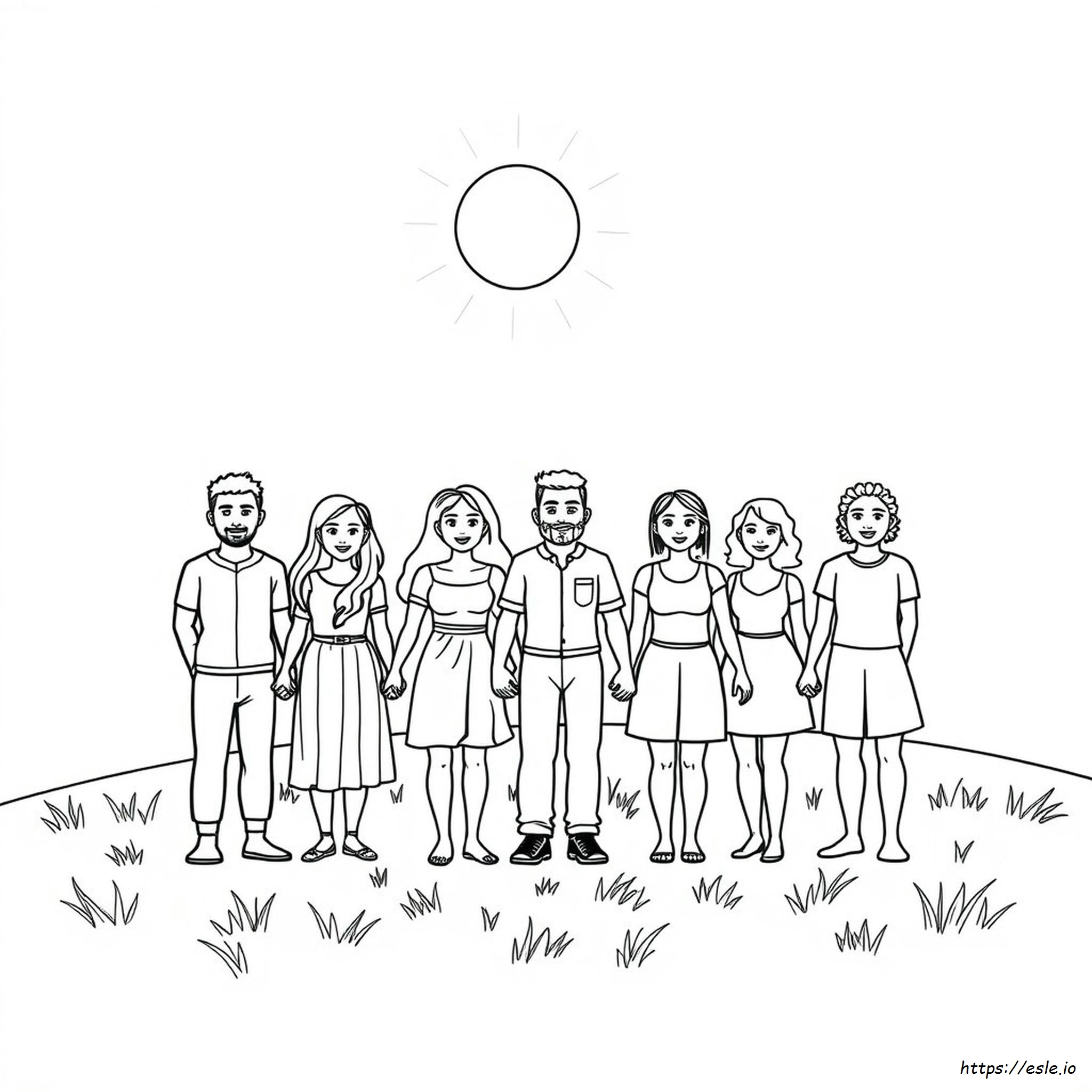Unity In Diversity Coloring Pages