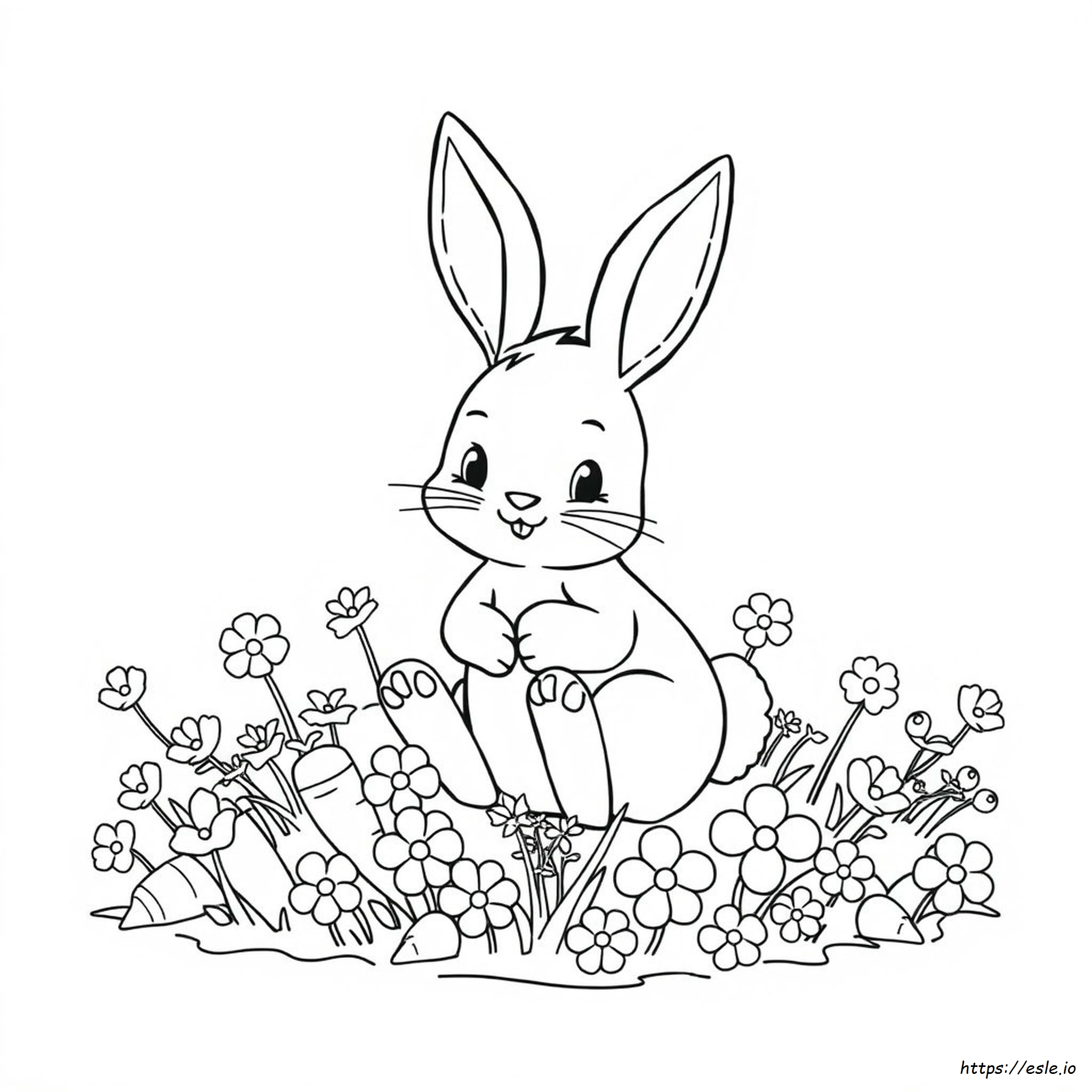 無料の印刷可能なうさぎの塗り絵