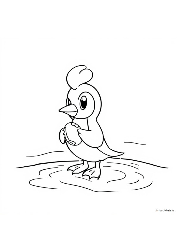 Prinplup Coloring Page