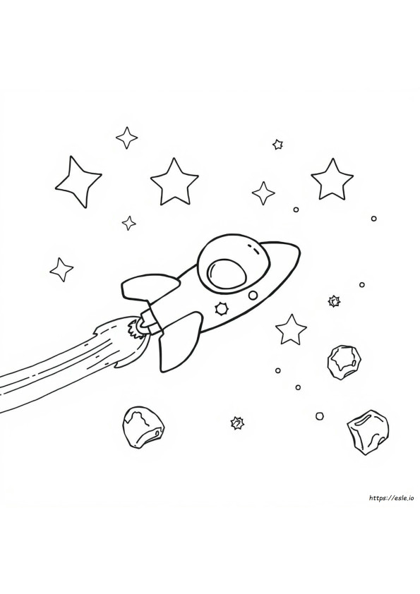Cute Little Space Coloring Pages