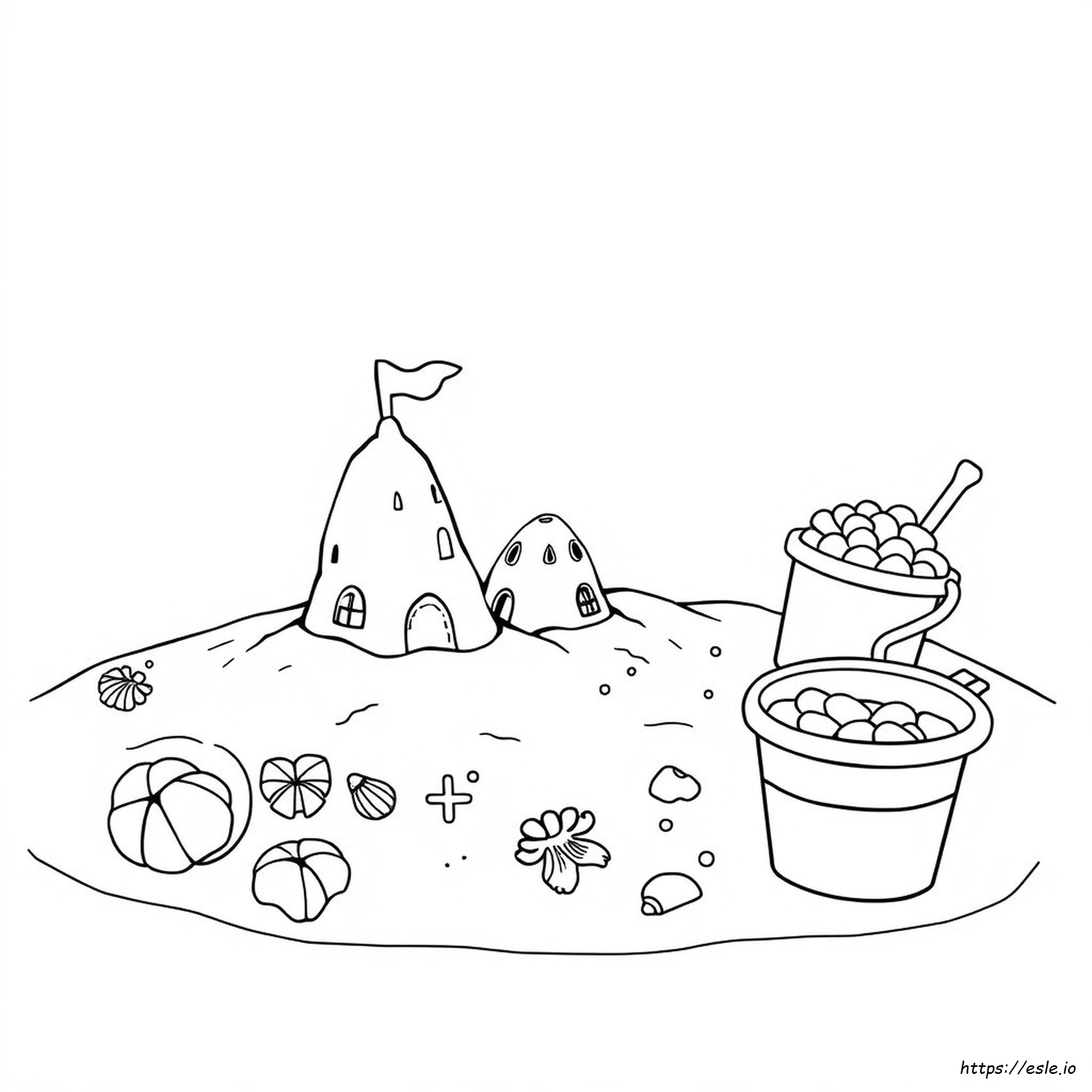 Sand Toys Coloring Pages