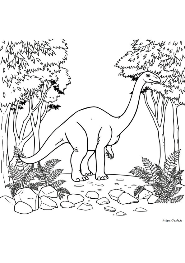 Brachiosaurus Kleurplaat