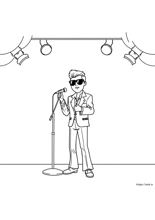 Immagini Da Colorare Di Elvis
