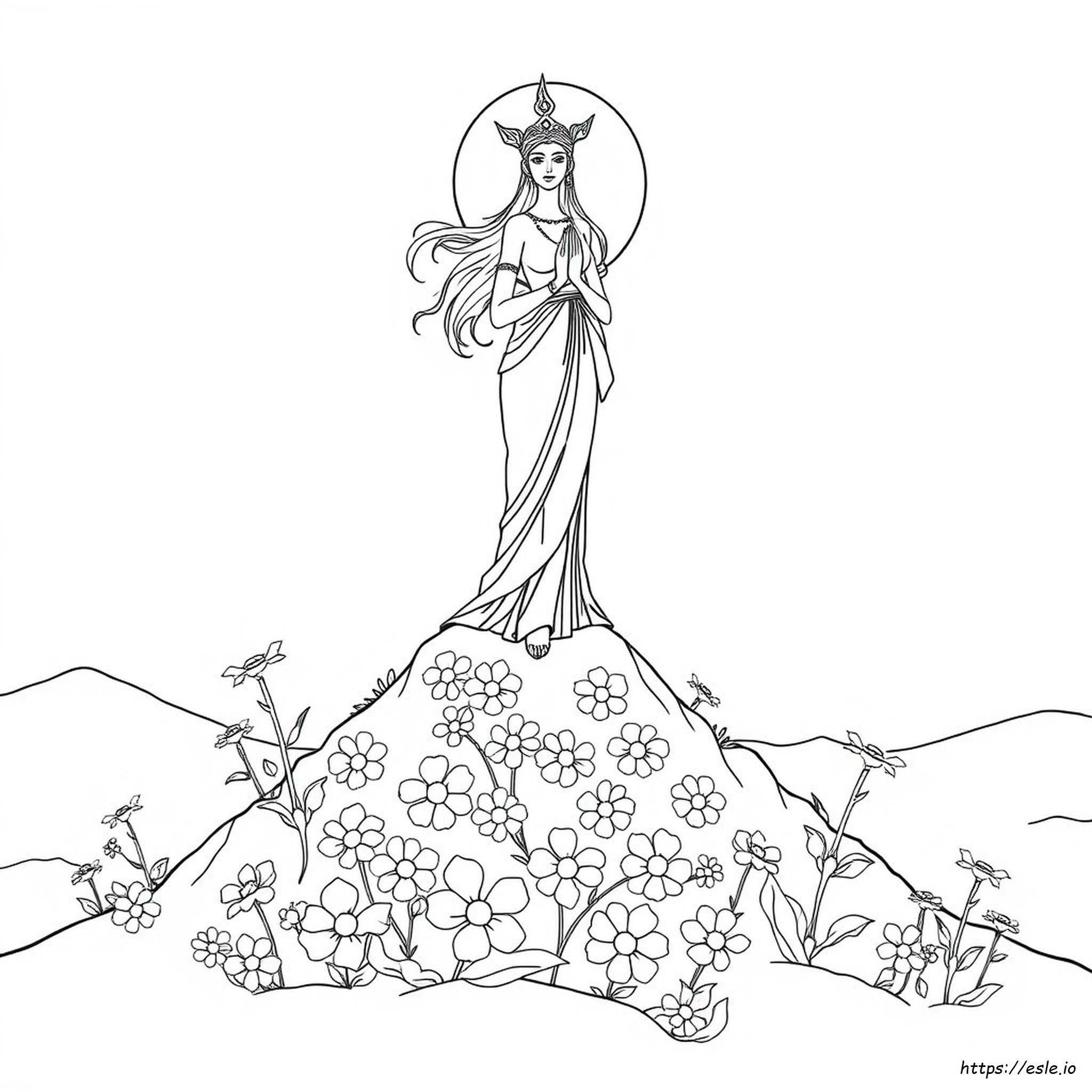 Coloring Pages Of Goddesses