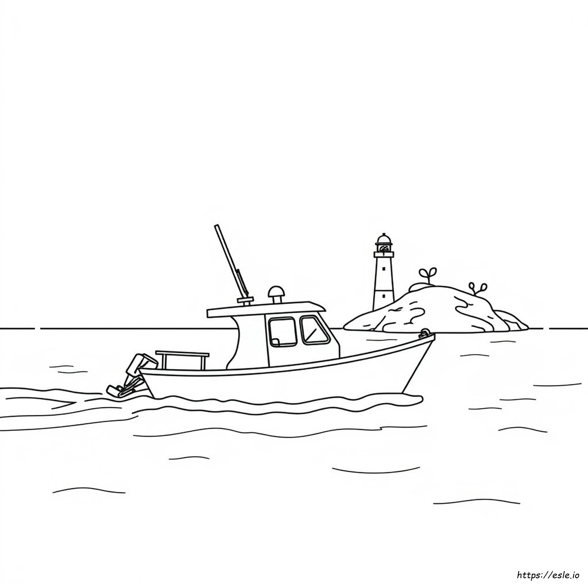 Water Transport Colouring Pages