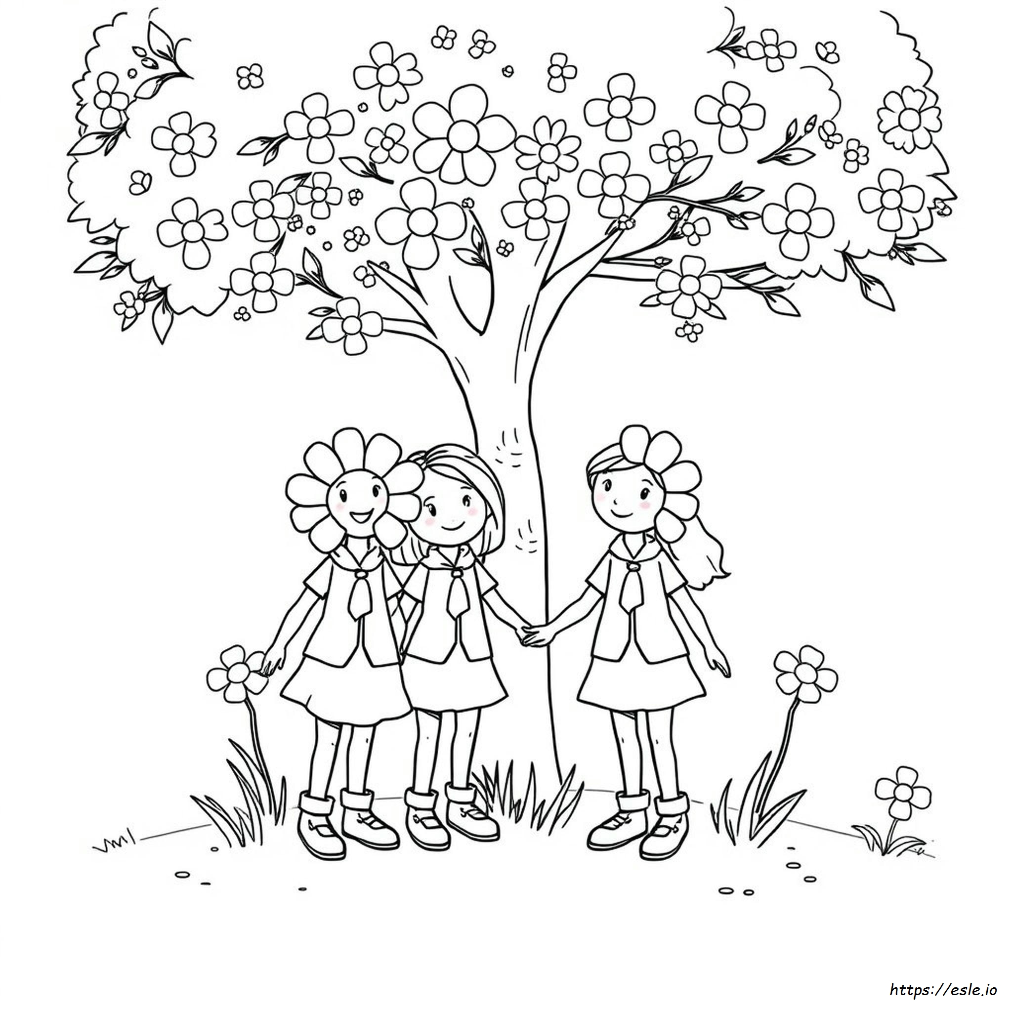Daisy Scouts Coloring Pages