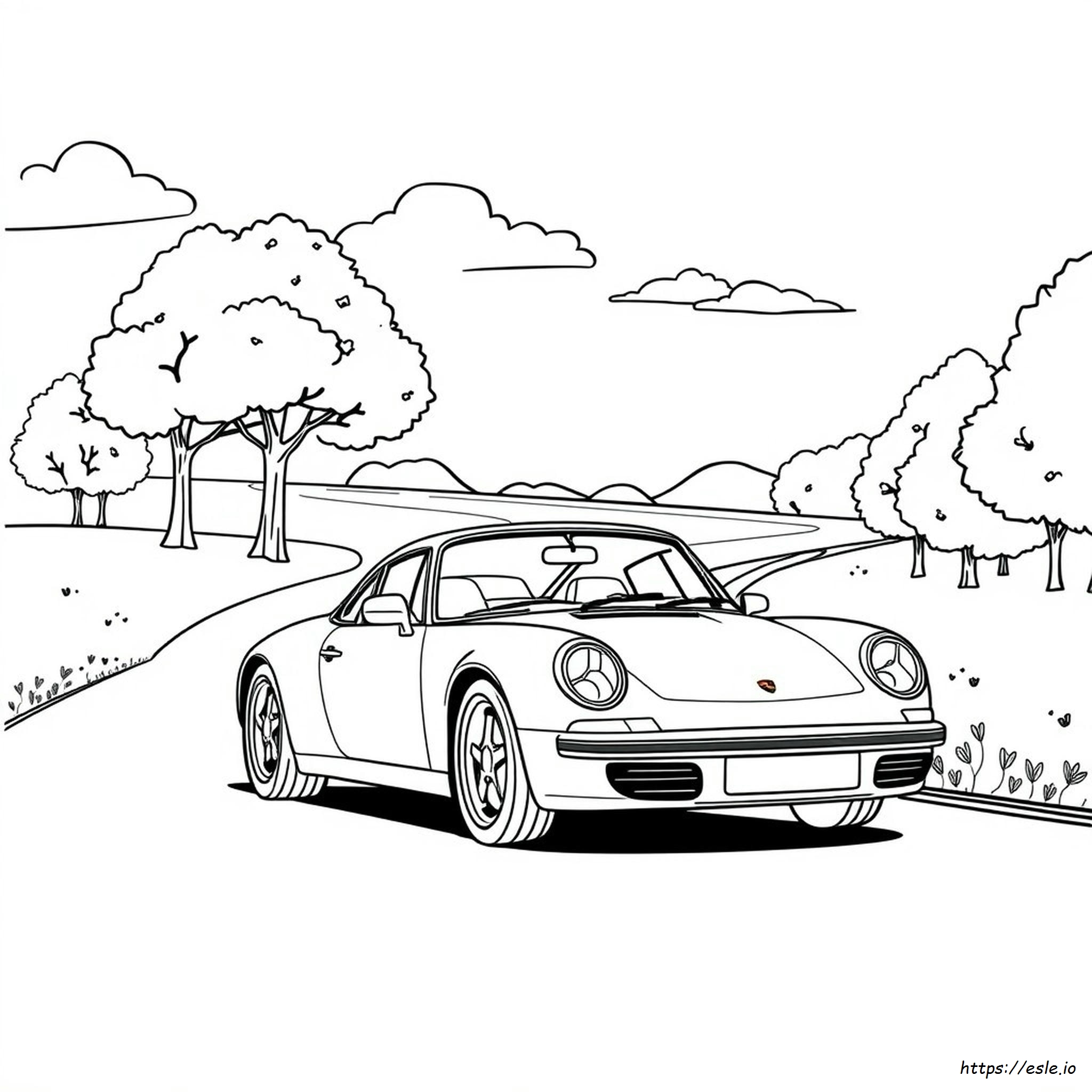 Porsche Carrera Ausmalbilder