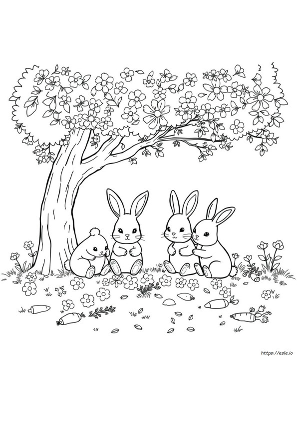 Sunny Bunnies Pagine Da Colorare In Pdf