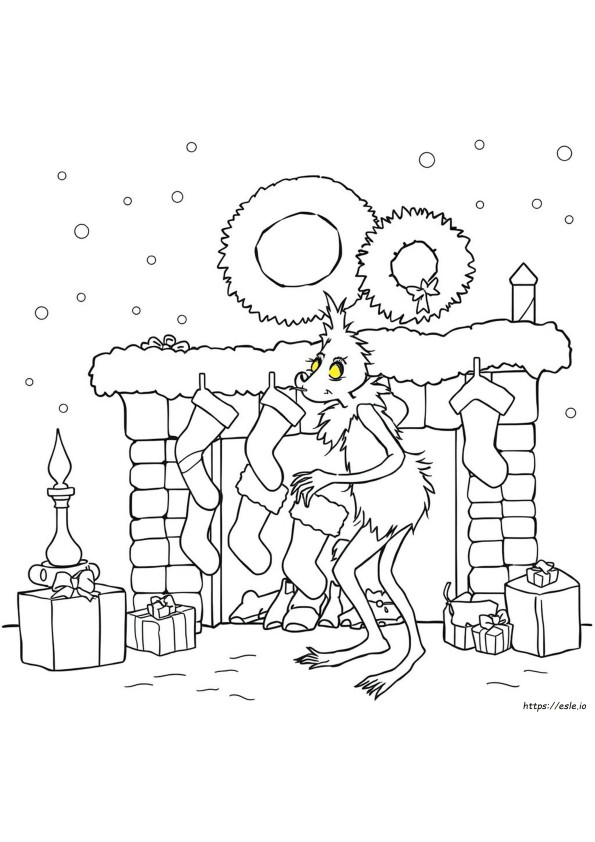 Coloring Pages Of How The Grinch Stole Christmas