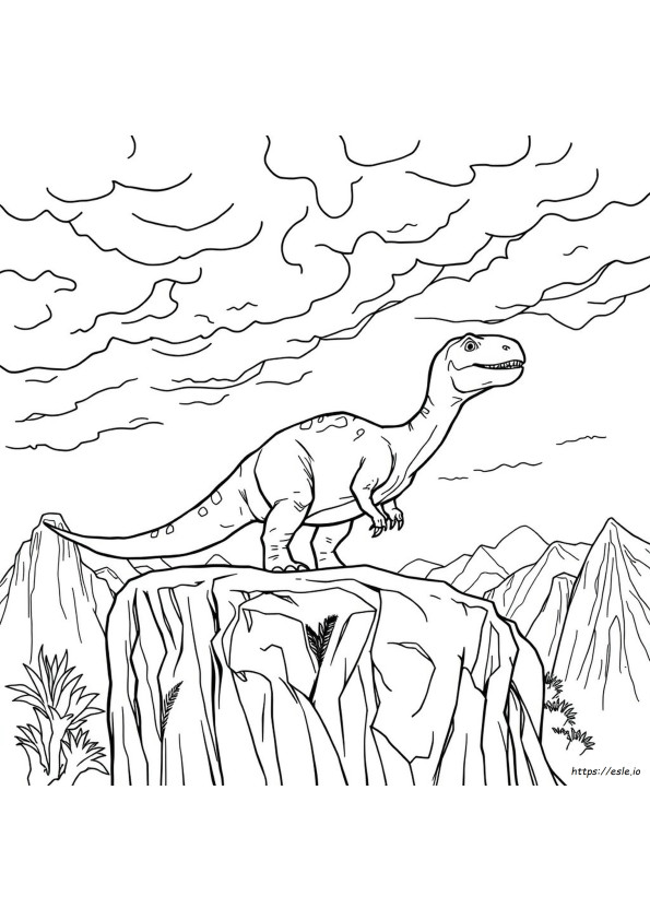 Vaikeat Dinosaurus Värityskuvat