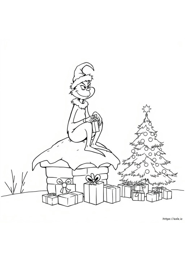 Colouring The Grinch