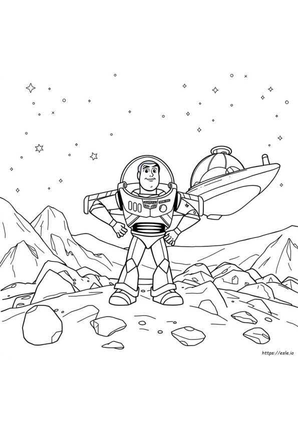 Buzz Lightyear Nyomtatható Színező Oldalak