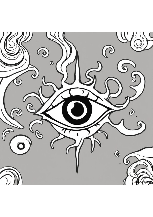 Evil Eye Coloring Pages