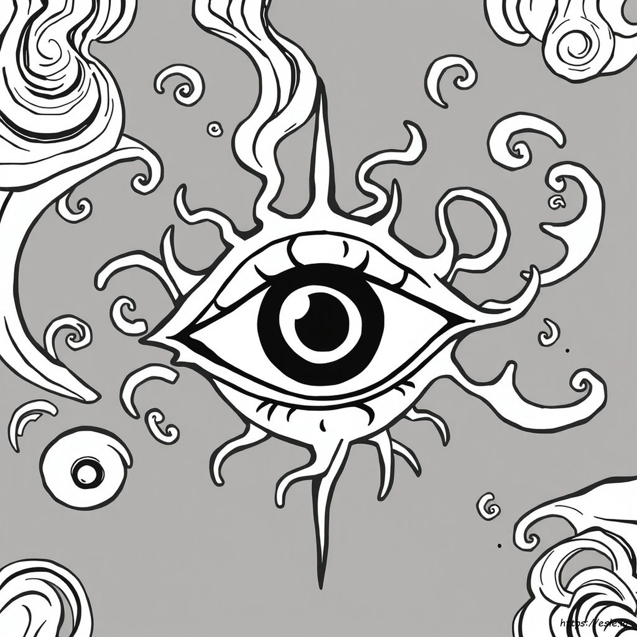 Páginas Para Colorear De Ojo Maligno