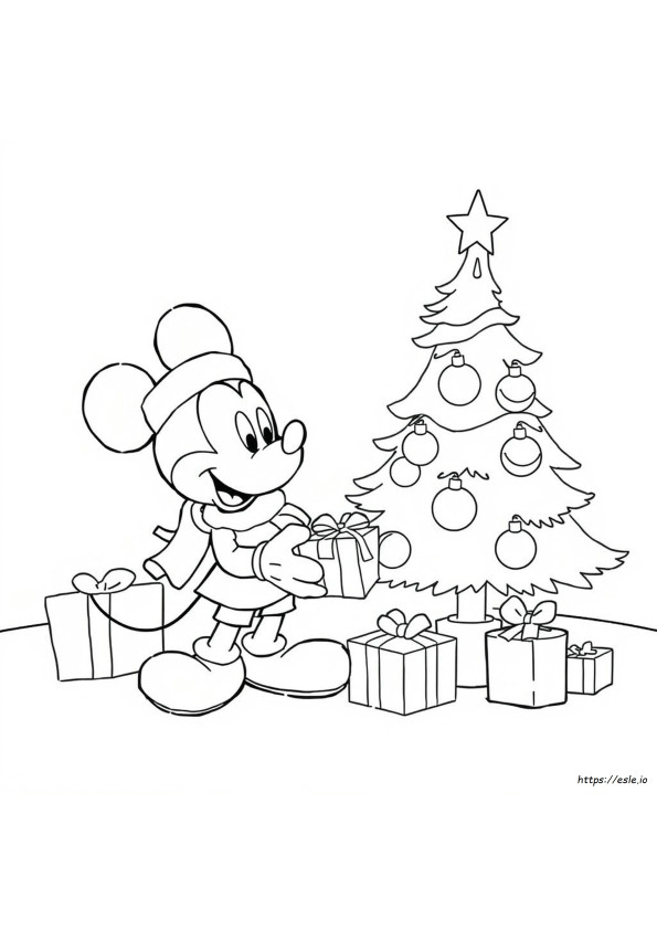 Free Printable Disney Christmas Colouring Pages