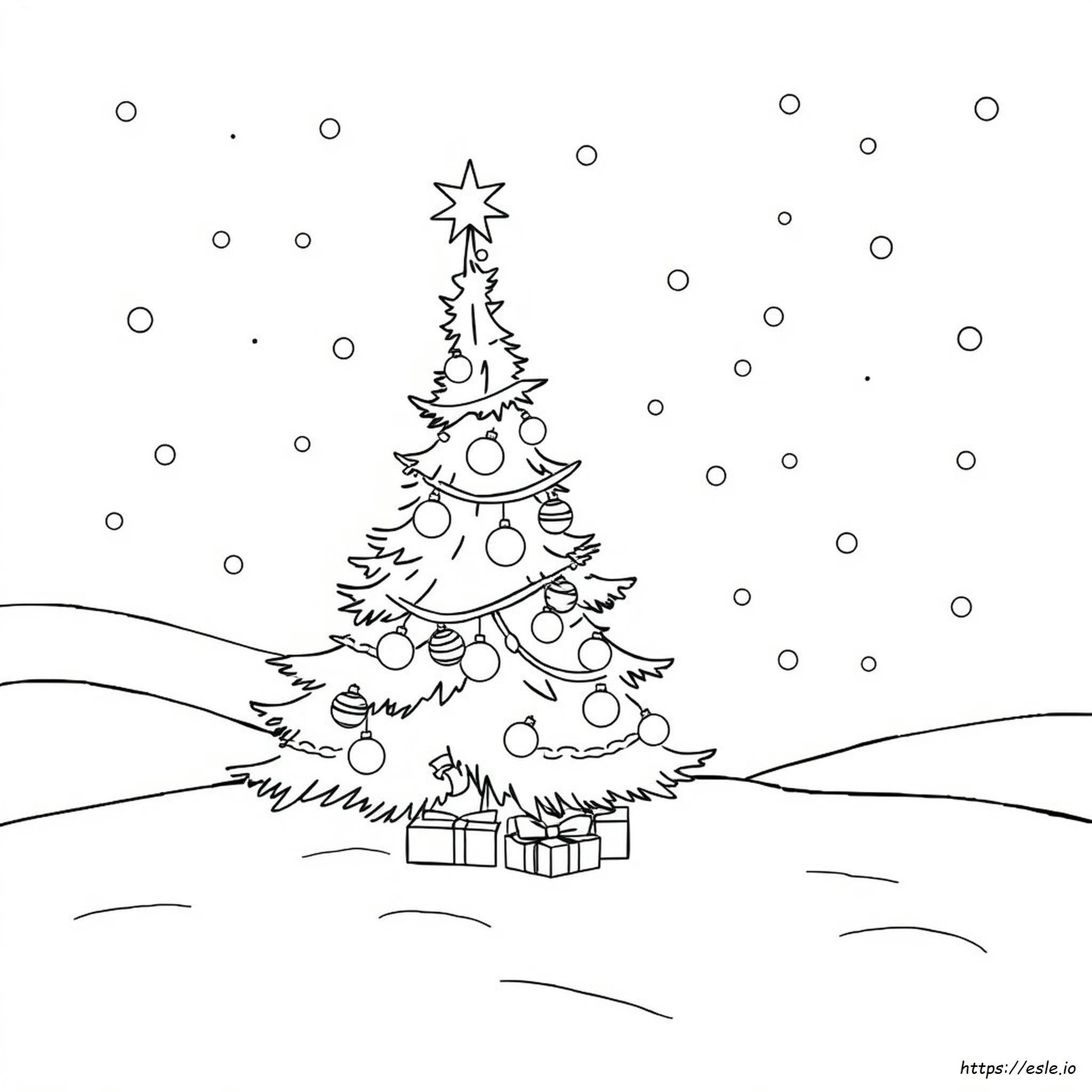 Christmas Colouring In Template