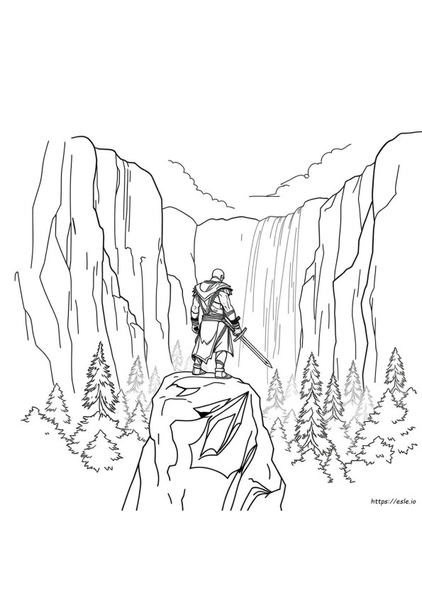 Kratos Coloring Pages