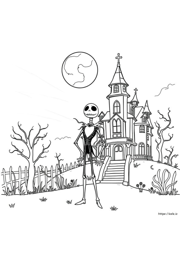 Jack Skelington Boyama Sayfaları