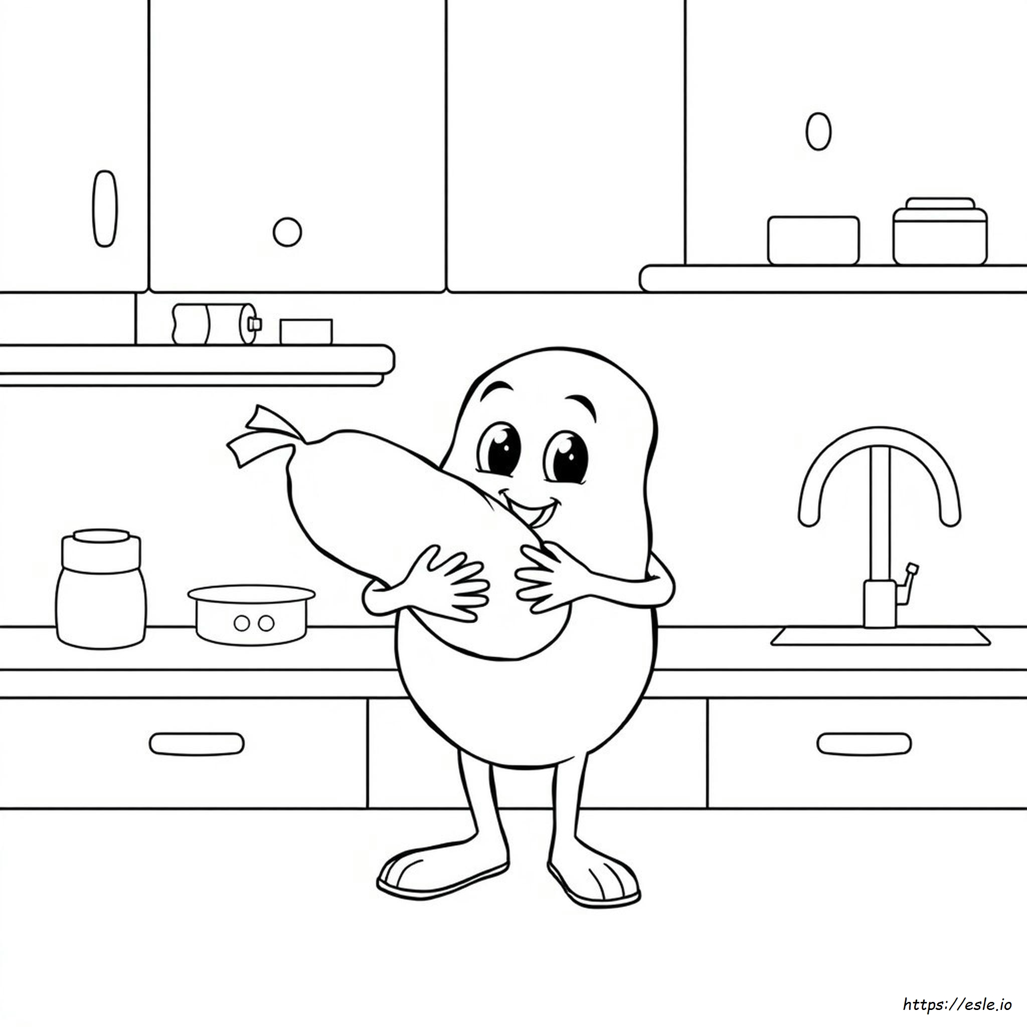 Chip And Potato Coloring Pages Black And White