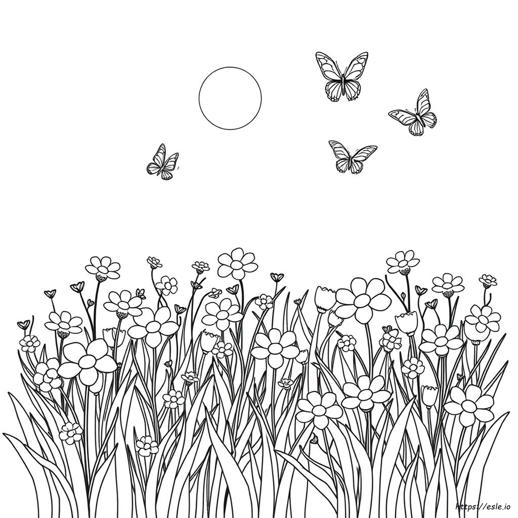 Desenhos De Flores Da Primavera Para Colorir Grátis Para Imprimir